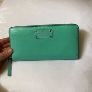 Kate spade turquoise wallet